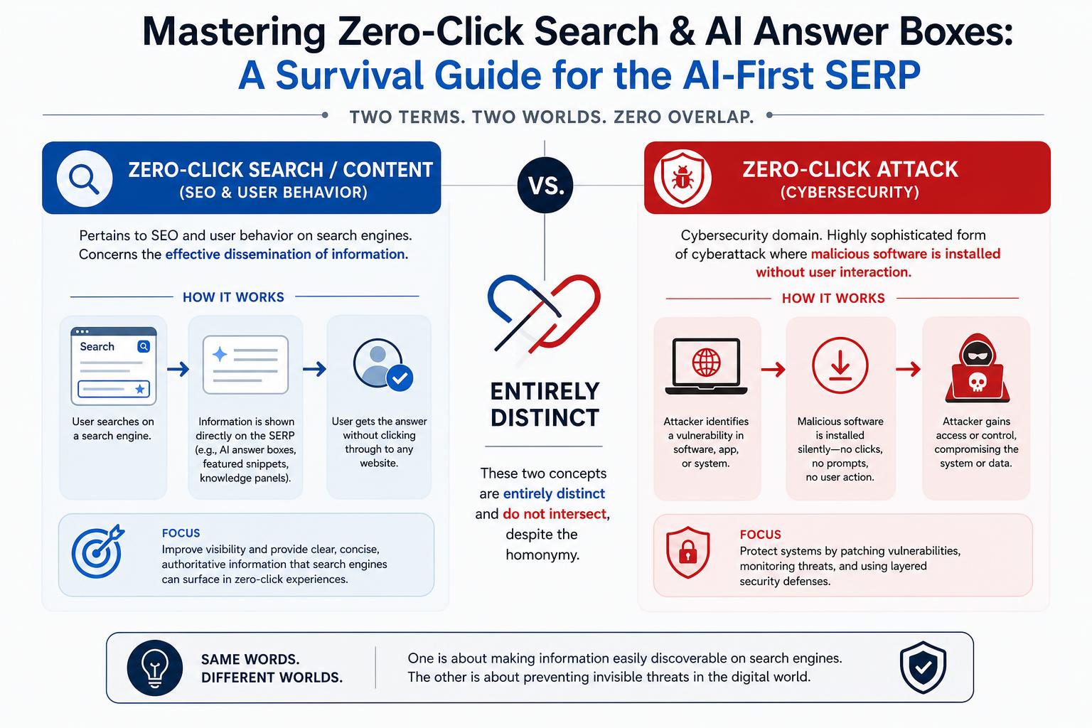 Infographic - Mastering Zero-Click Search & AI Answer Boxes: A Survival Guide for the AI-First SERP